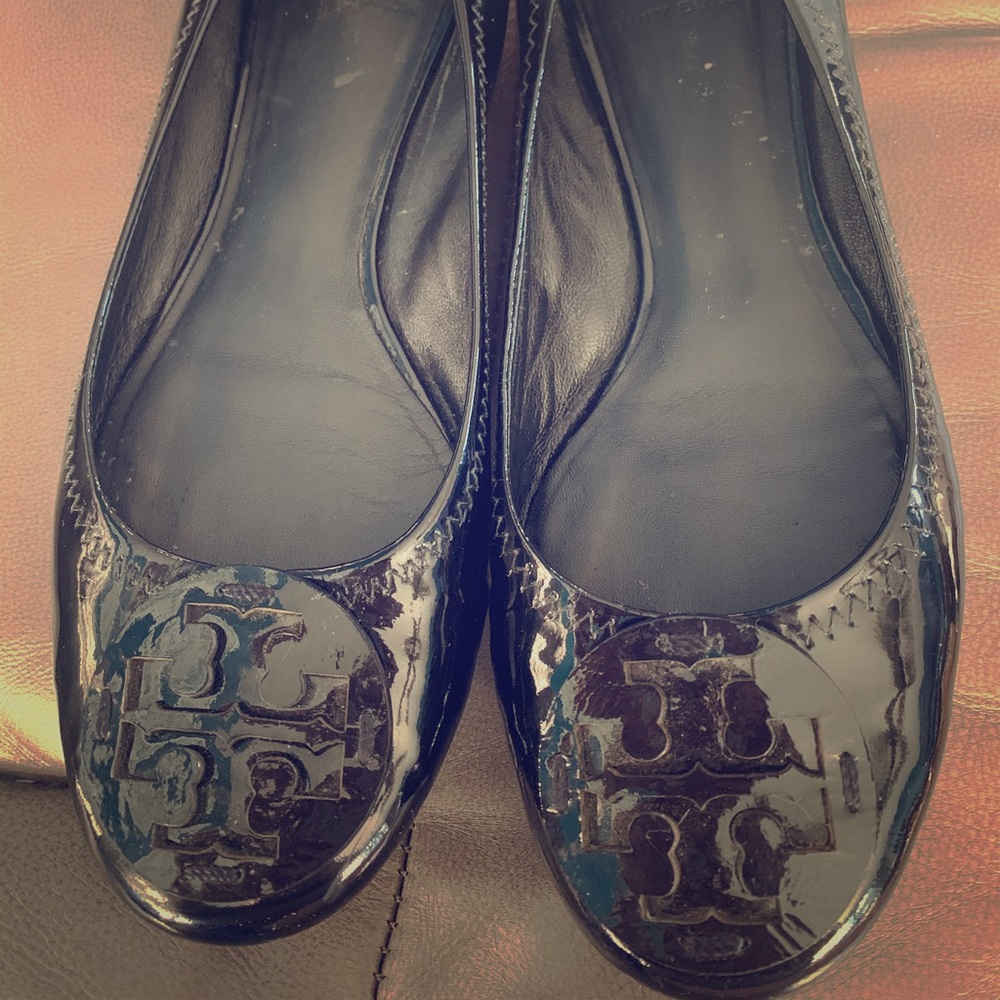 Size 10 Tory Burch Miller flats in Patent
